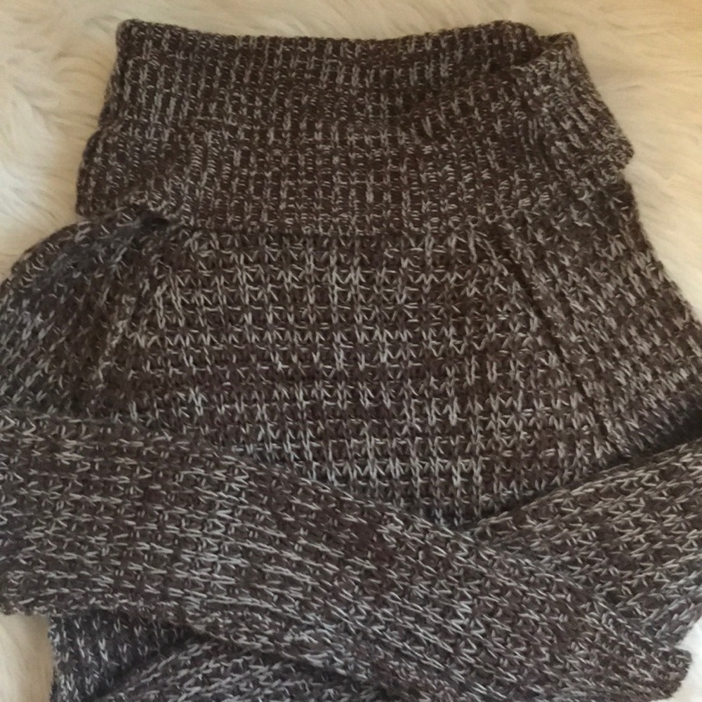 Long cowl neck sweater